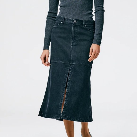 Tibi Black Denim Skirt size 29 - Picture 1 of 1